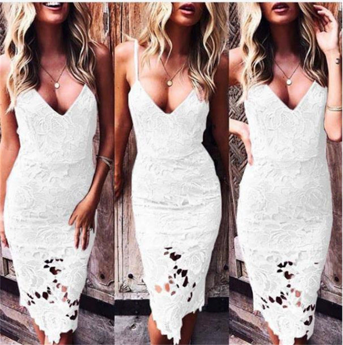 spring new women's wrap dress
