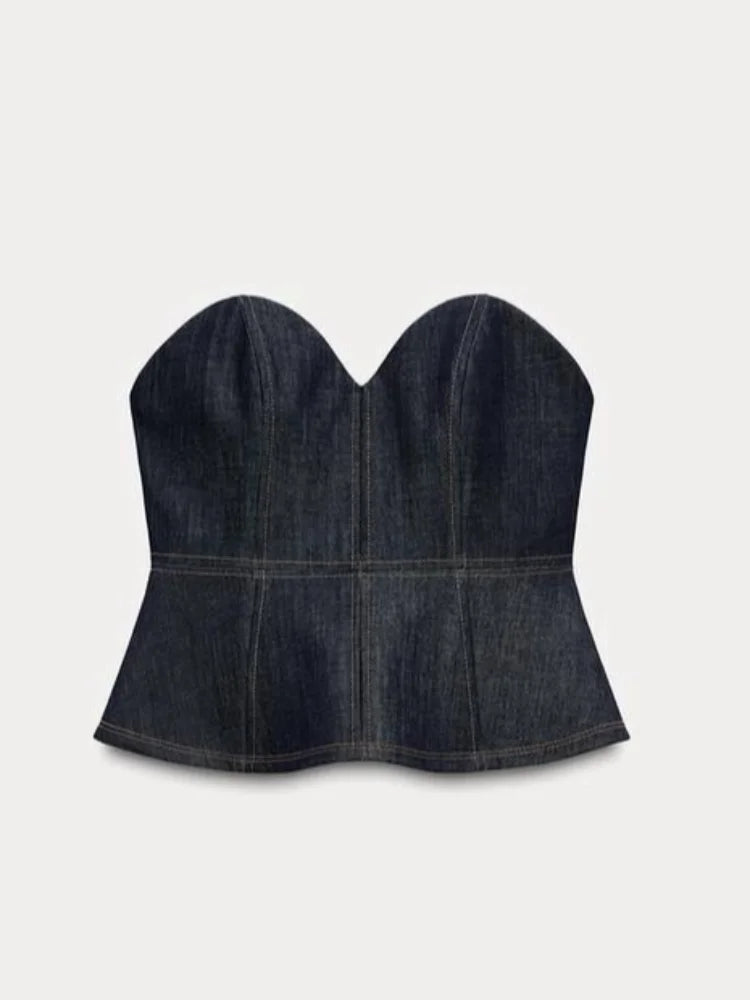 5 a Robe Denim "Élégance Boutonnée"
