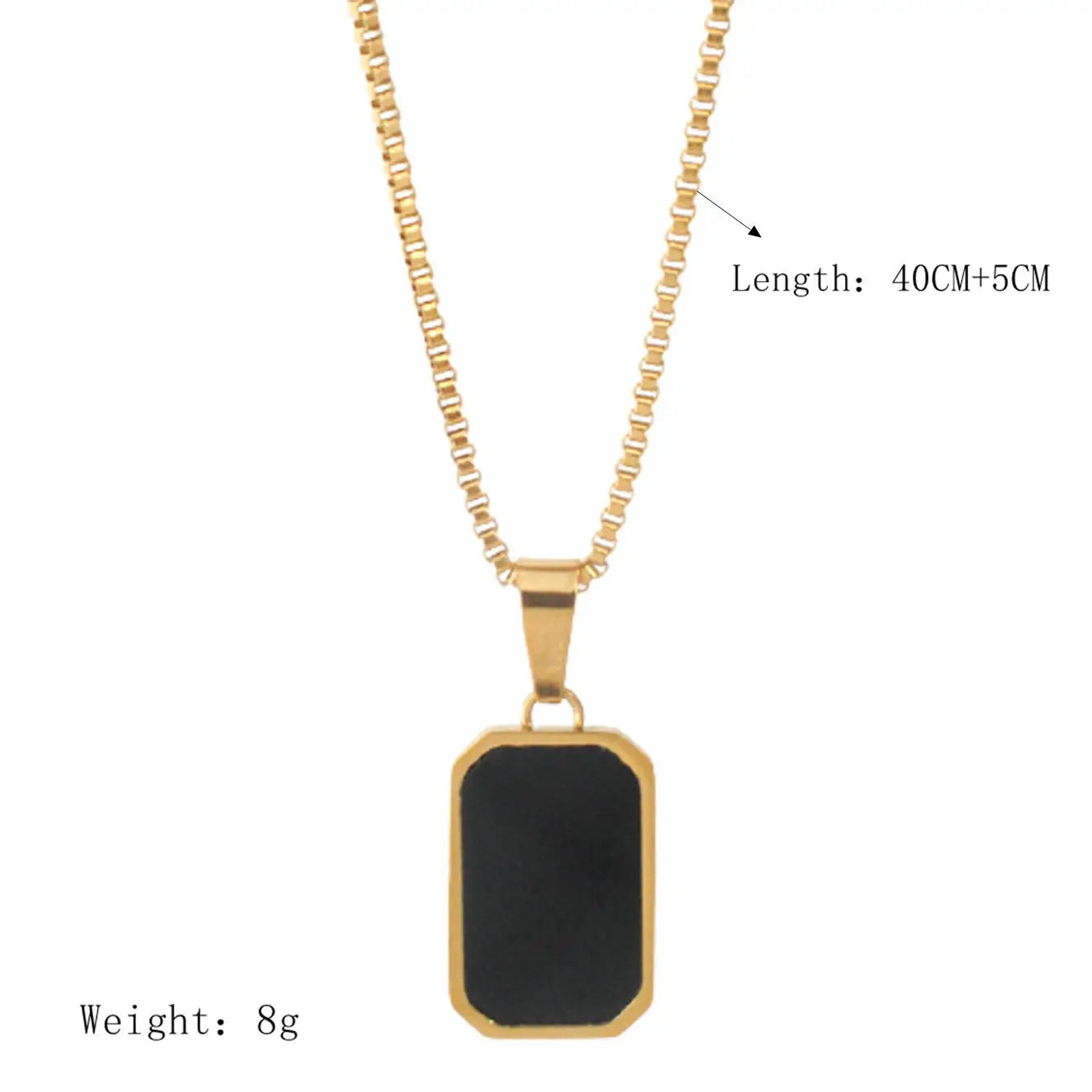 Collier "ÉMAIL NOIR"