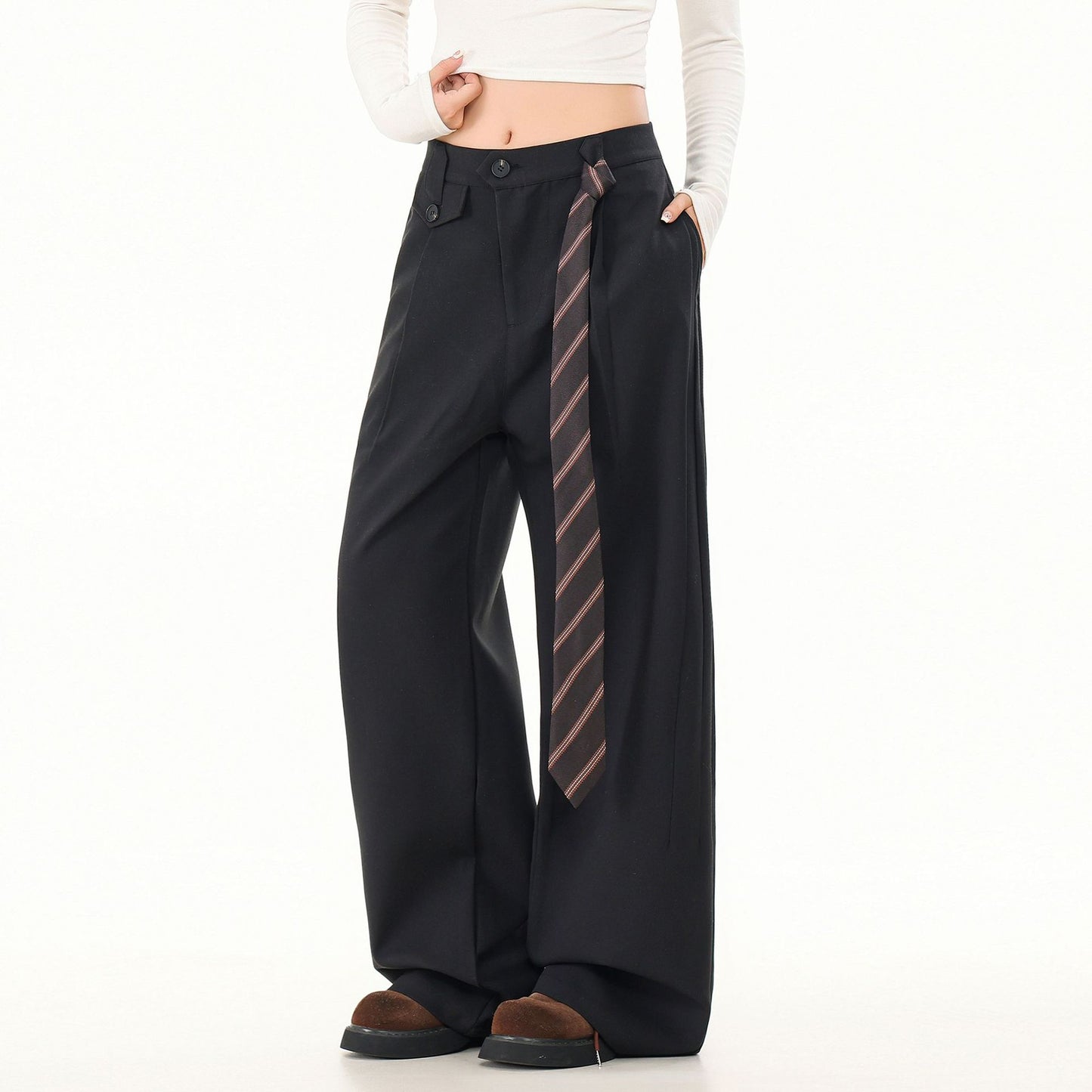 Pantalon large en Lin < Riviera >