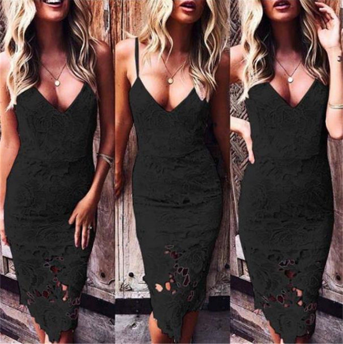 spring new women's wrap dress