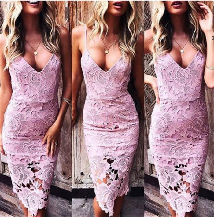 spring new women's wrap dress