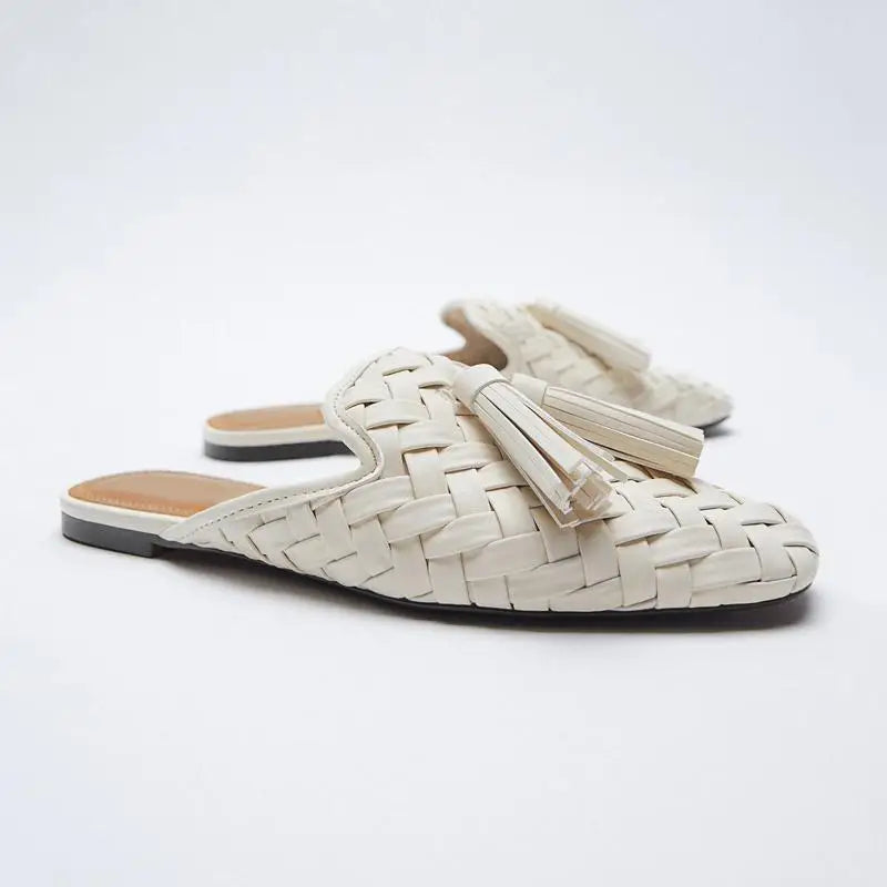 Mules "Tissage Riviera"