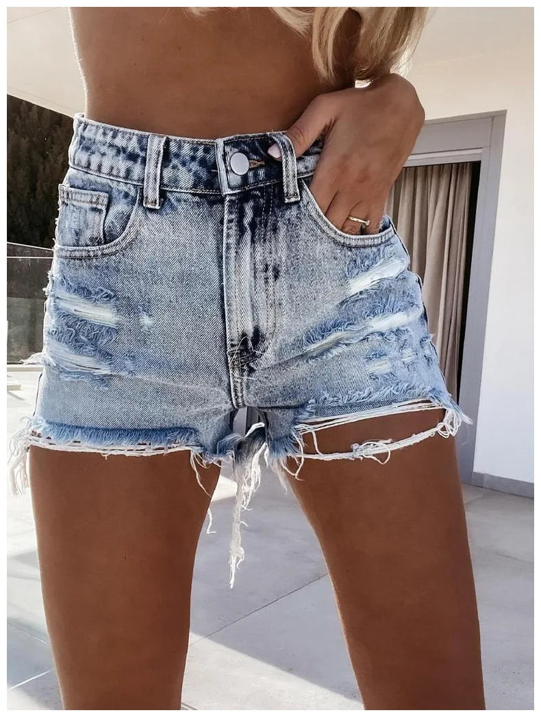 12 a Short "Ripped Summer" Déchiré