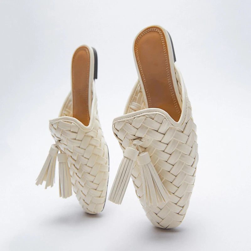 Mules "Tissage Riviera"