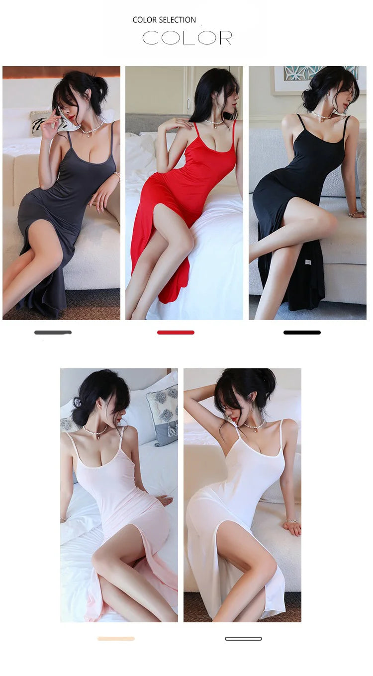 Robe de Soie Fendue