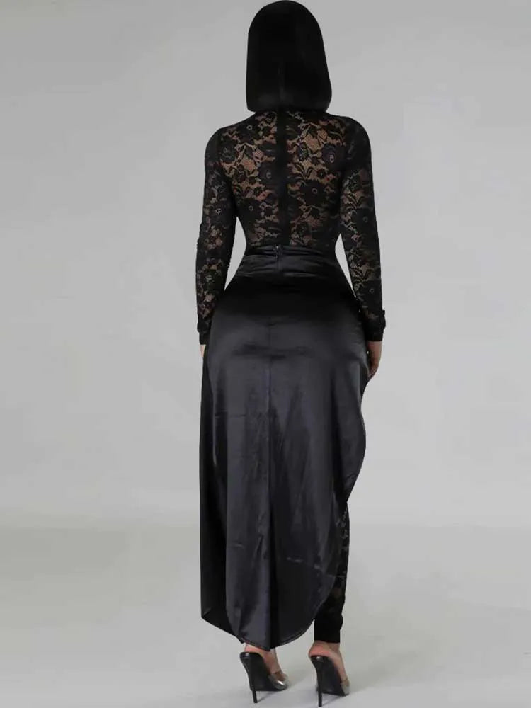 Combi-Pantalon Glamour Noir