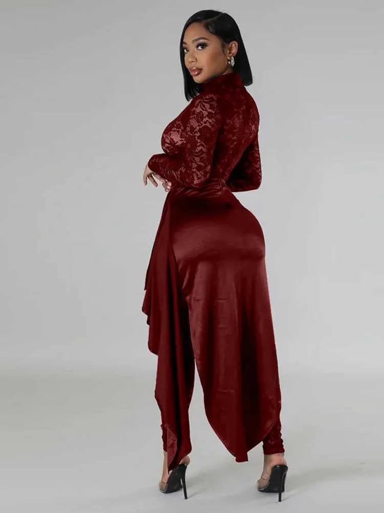 Combi-Pantalon Glamour Noir