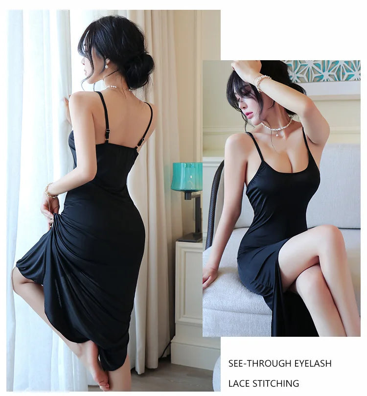 Robe de Soie Fendue
