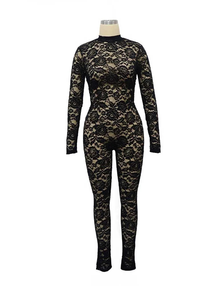 Combi-Pantalon Glamour Noir