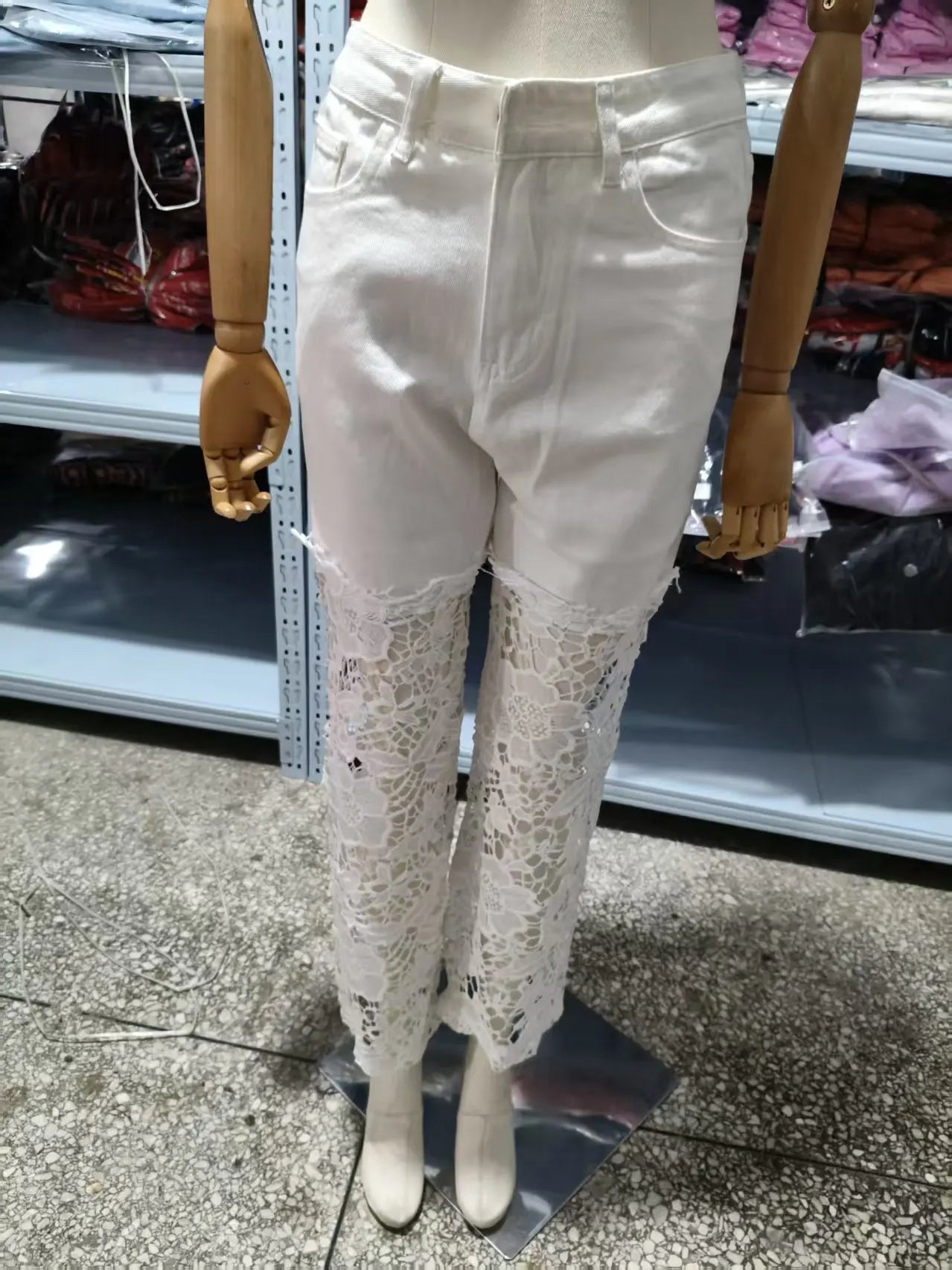 Jean Boho Dentelle