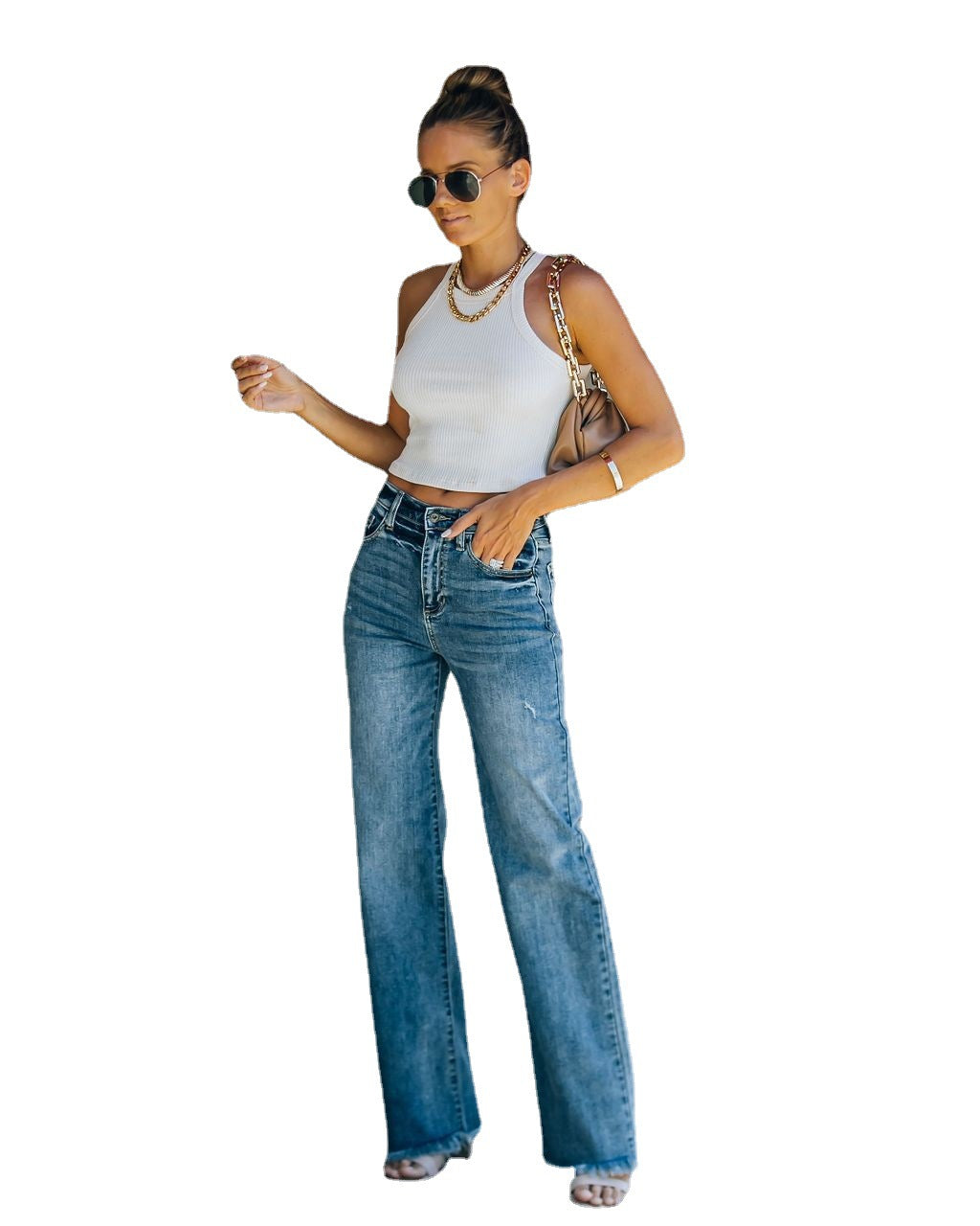 Jean Wide Leg High
