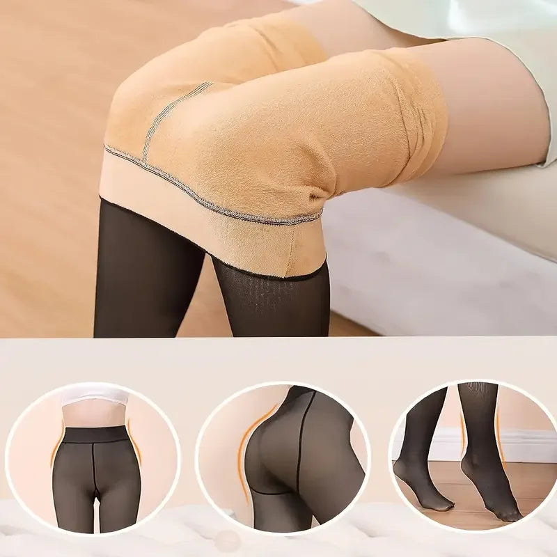 10 - Le "Petit Chat" Polaire (Girl Winter Leggings)