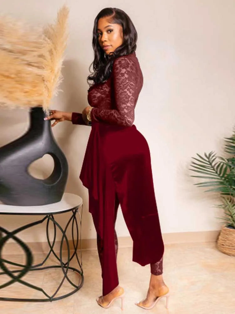 Combi-Pantalon Glamour Noir
