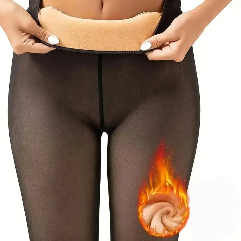 10 - Le "Petit Chat" Polaire (Girl Winter Leggings)