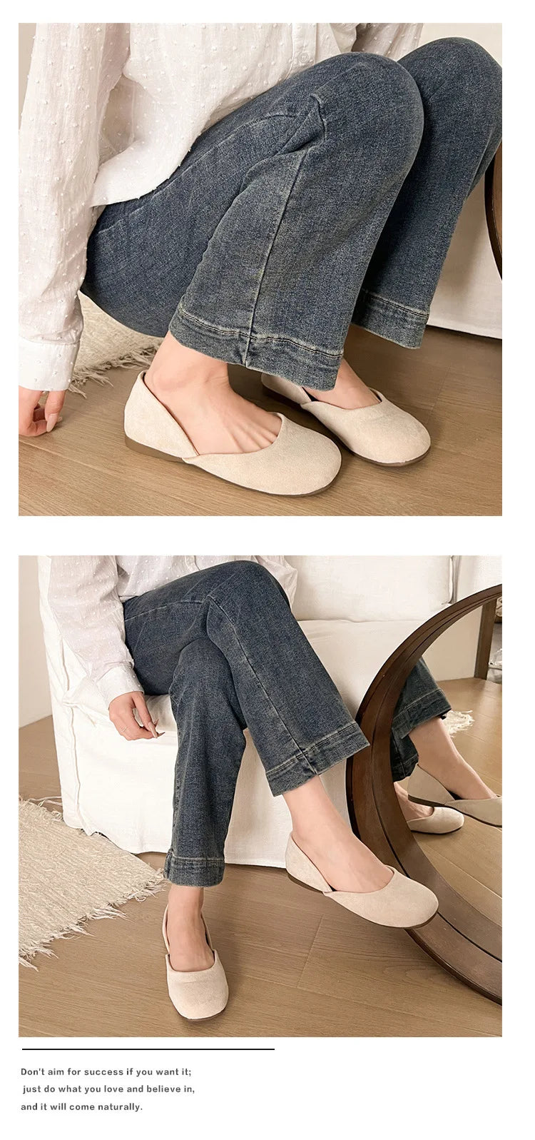 Mules "Douceur Sable"