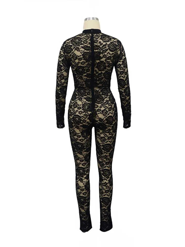 Combi-Pantalon Glamour Noir