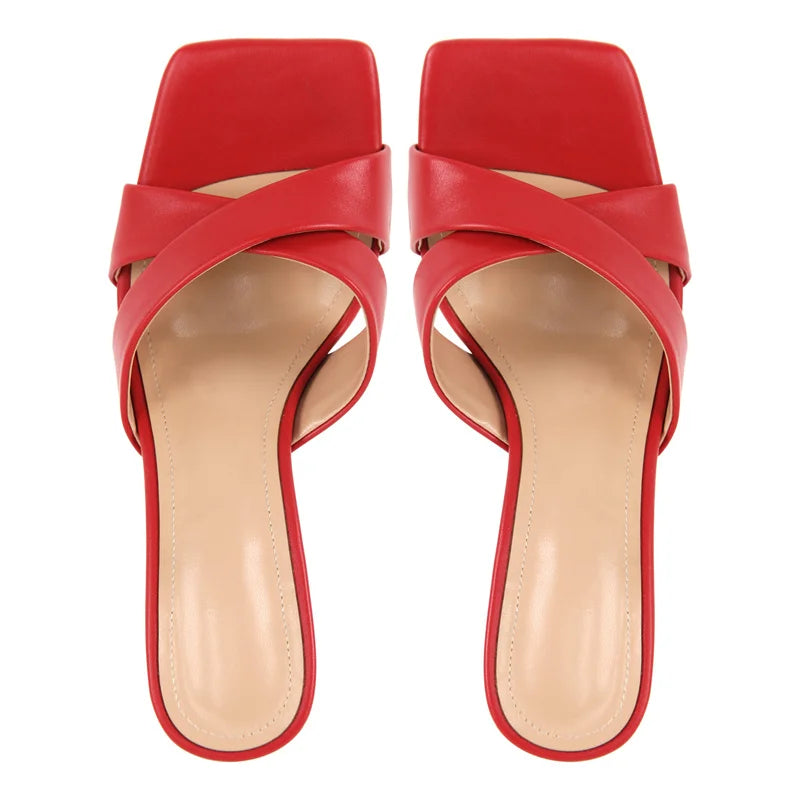 Mules "Rouge Passion"