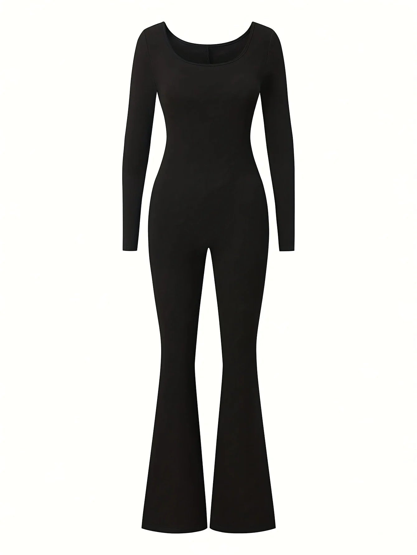 Combi-Pantalon Évasée Noir
