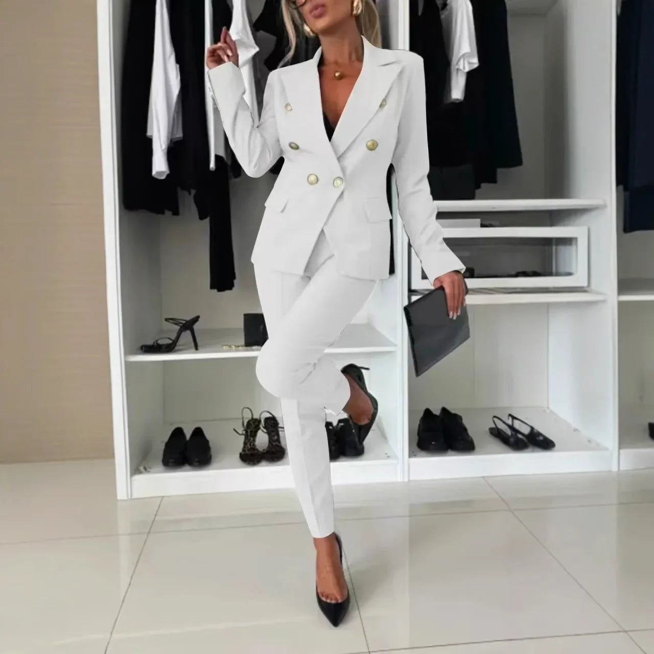 Tailleur Croisé Executive