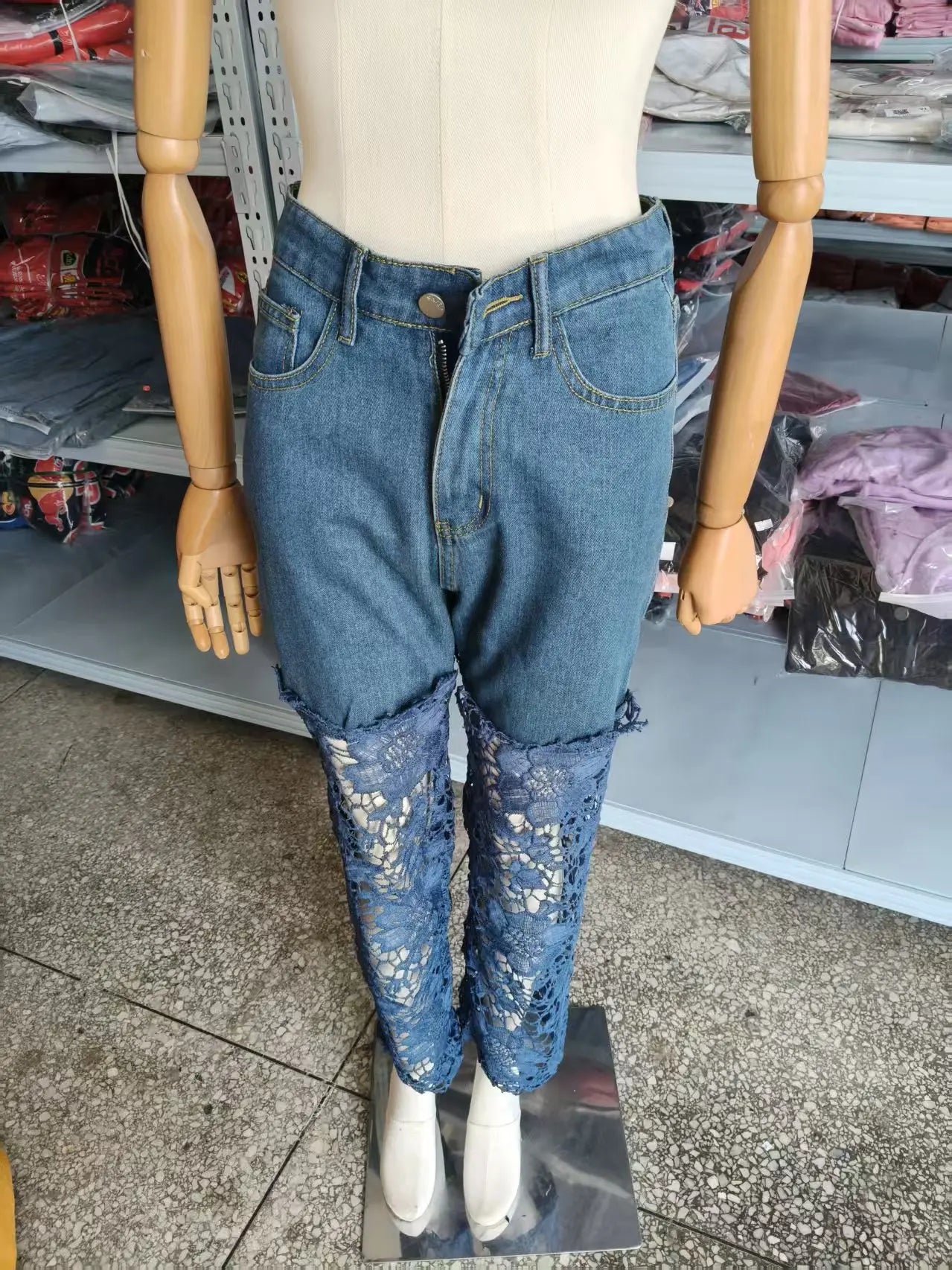 Jean Boho Dentelle
