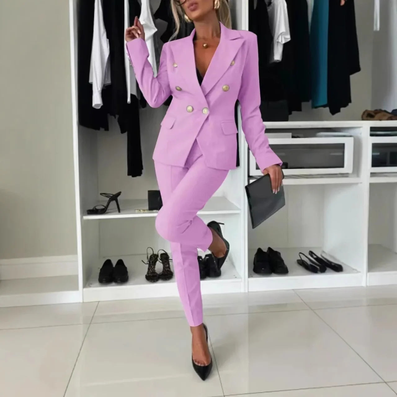 Tailleur Croisé Executive
