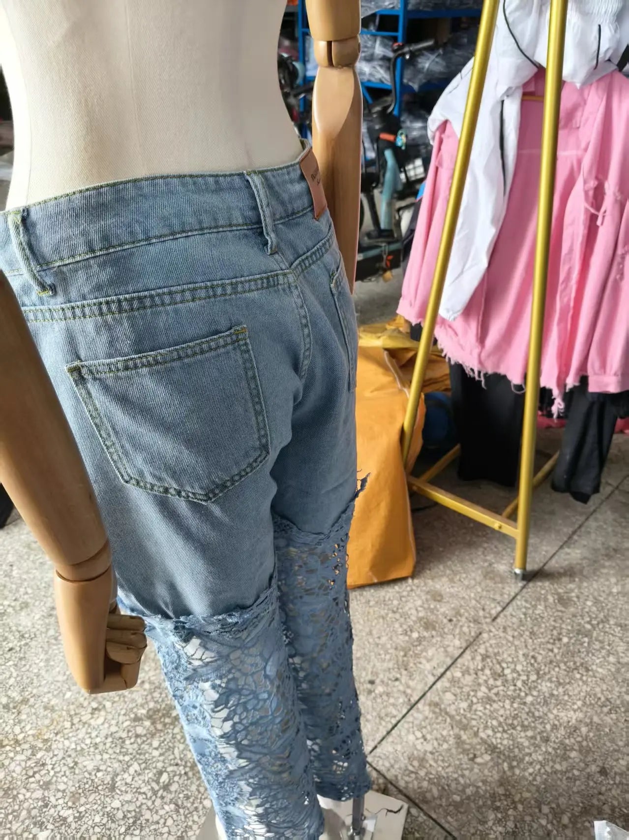 Jean Boho Dentelle