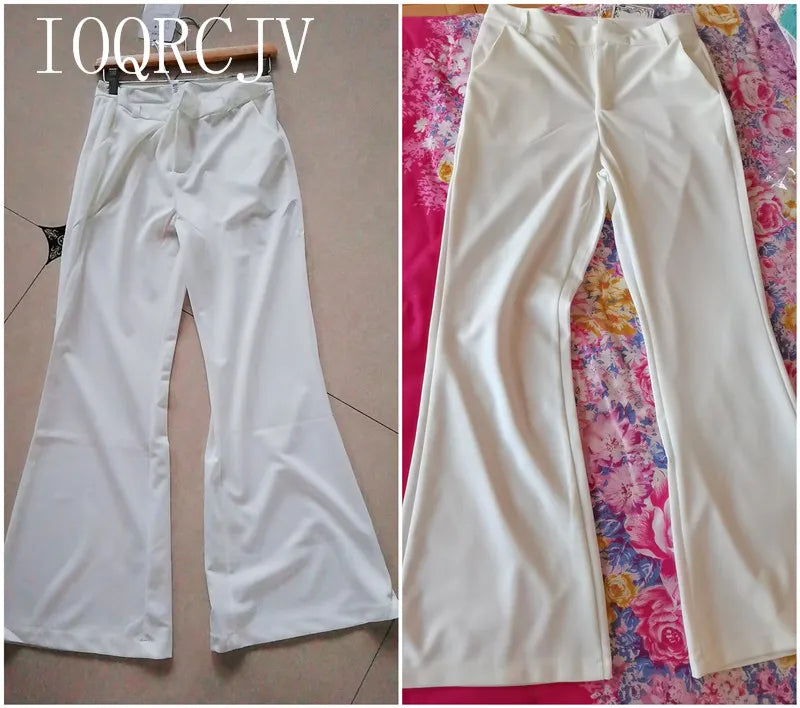 Pantalon Évasé Palazzo Blanc