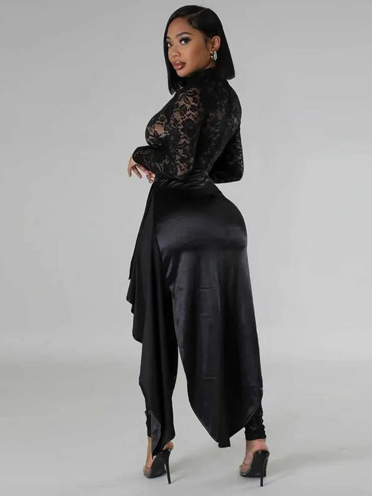 Combi-Pantalon Glamour Noir