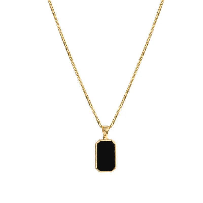 Collier "ÉMAIL NOIR"