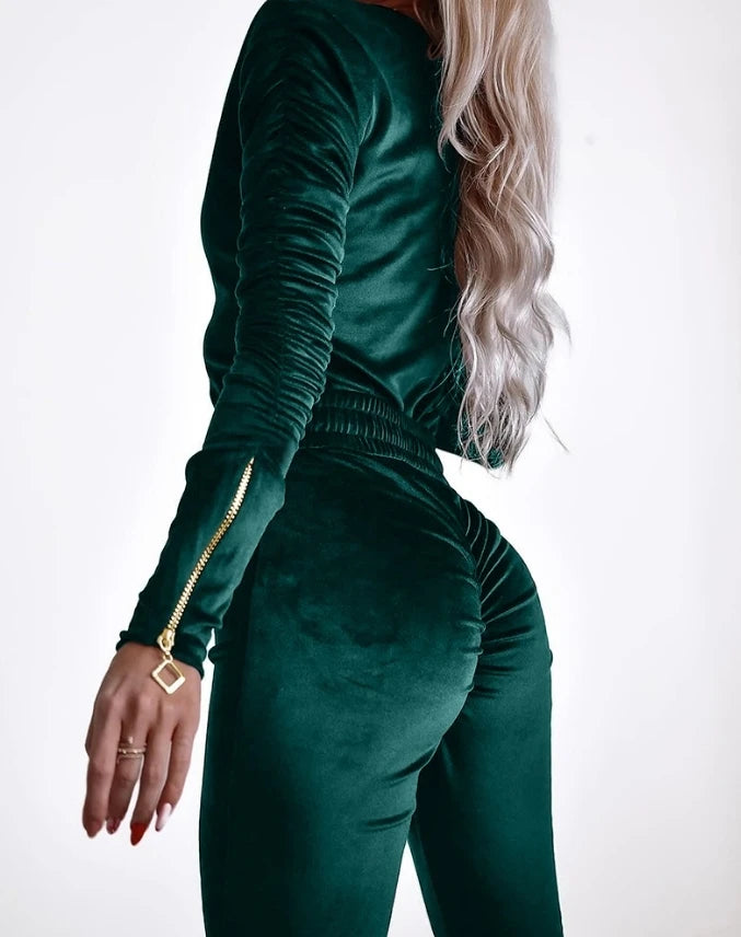 Combi-Pantalon Velvet Green