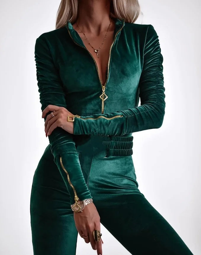 Combi-Pantalon Velvet Green