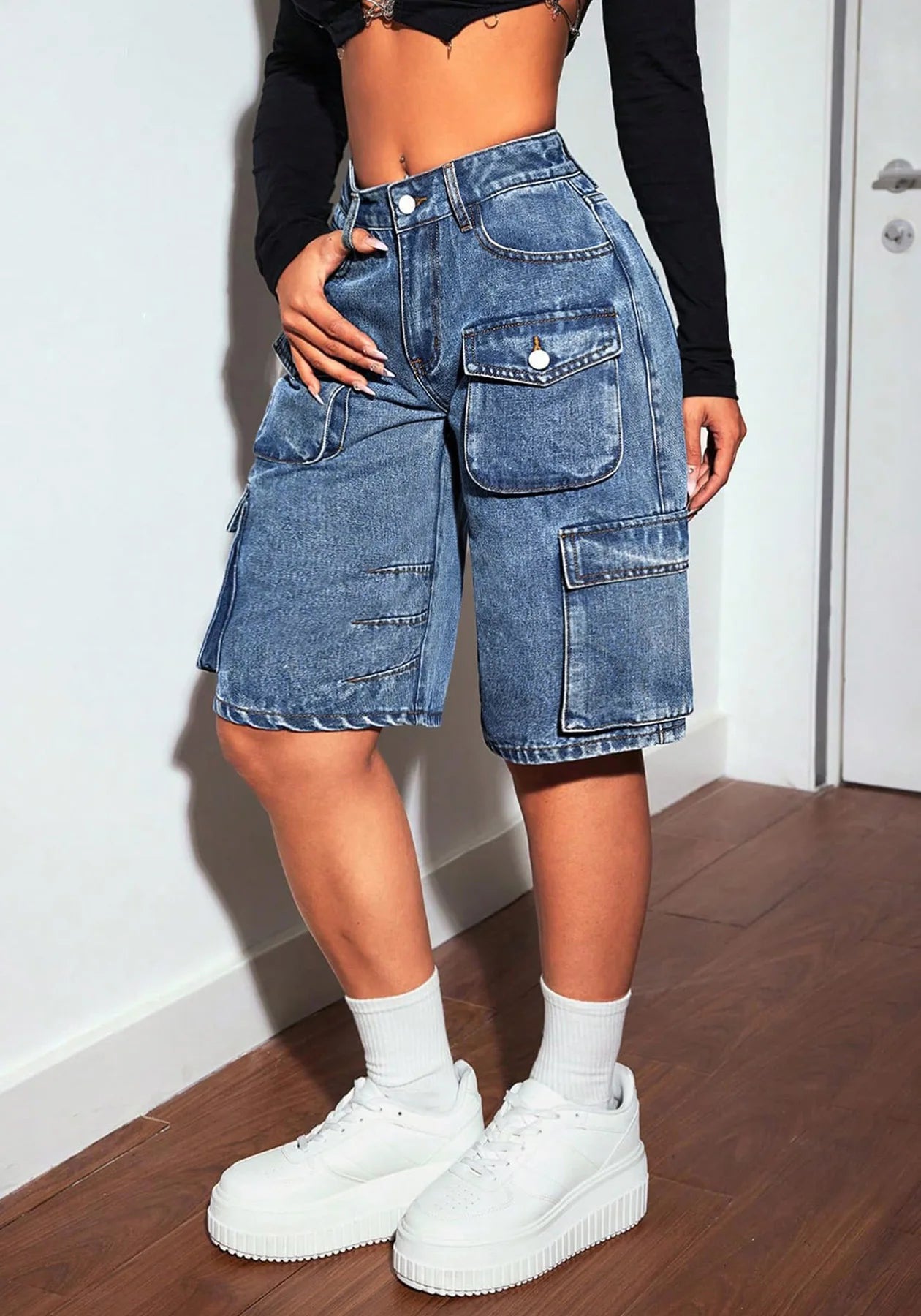 Le Short City "Cargo Denim"