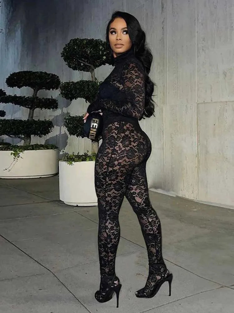 Combi-Pantalon Glamour Noir