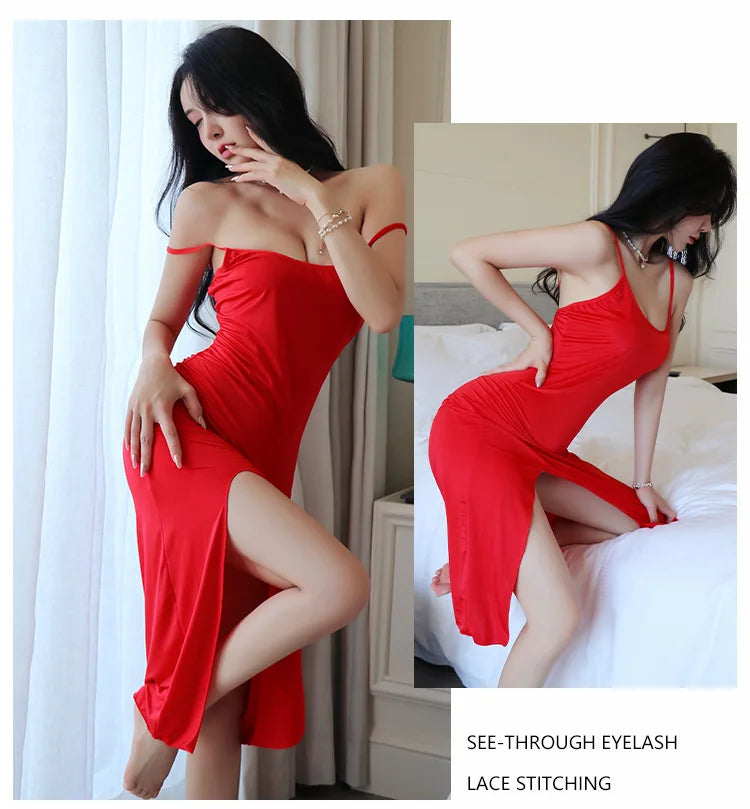 Robe de Soie Fendue