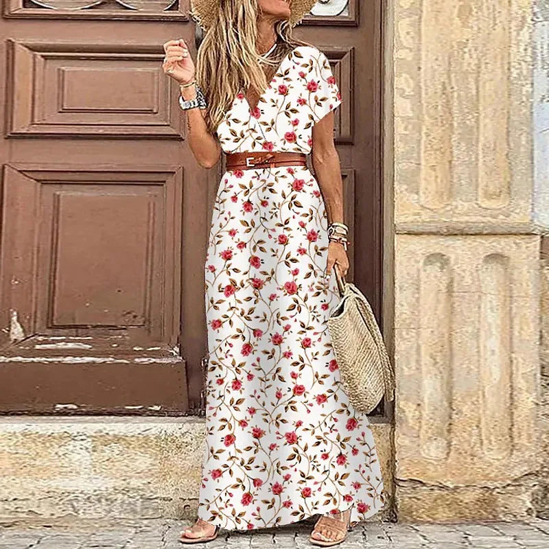 Robe Maxi "Odyssée Florale" – Chic & Bohème ✨