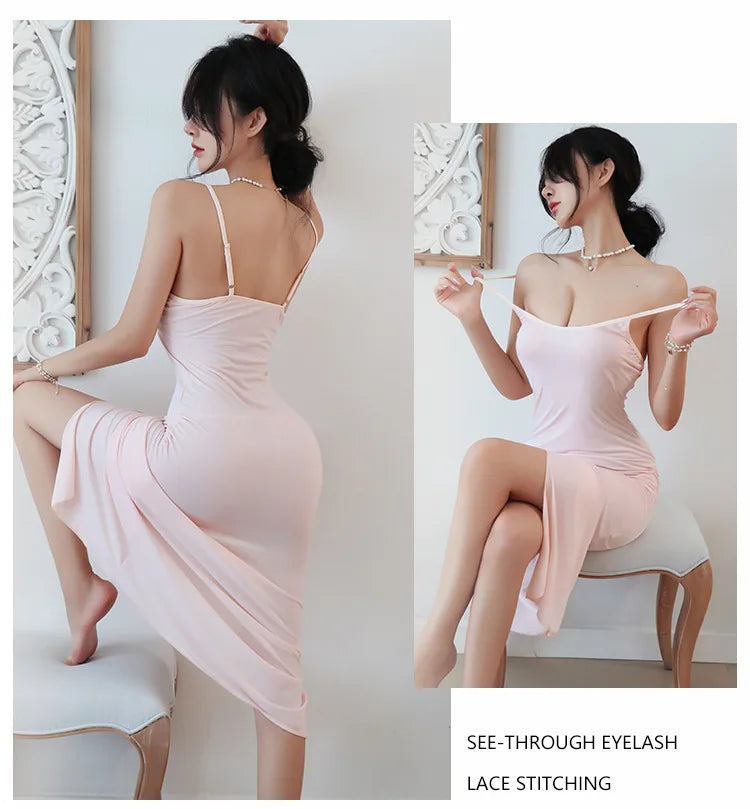 Robe de Soie Fendue