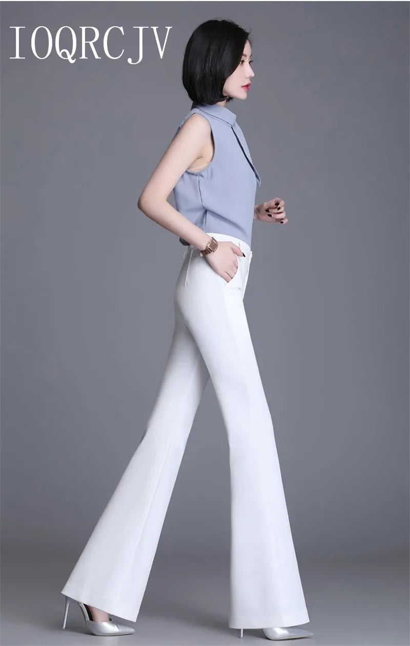 Pantalon Évasé Palazzo Blanc