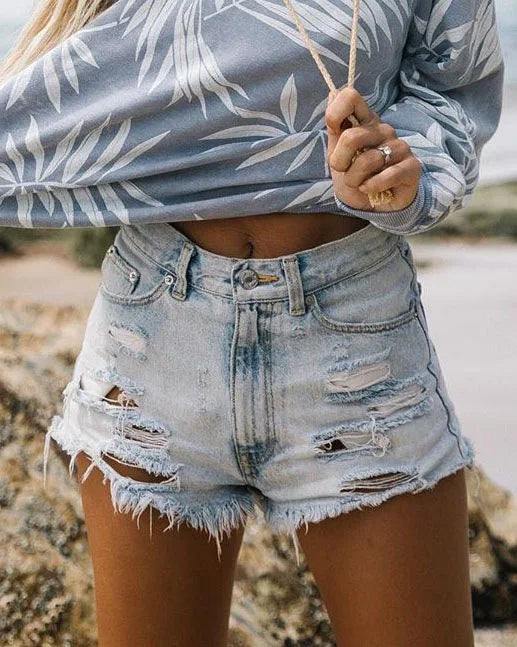 12 a Short "Ripped Summer" Déchiré