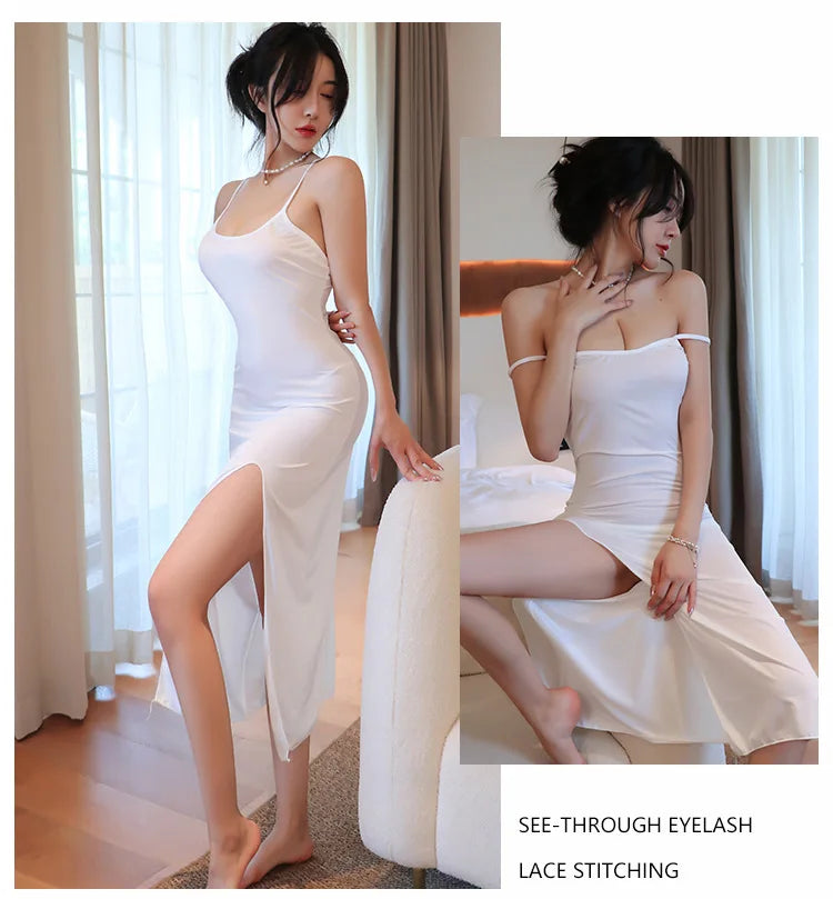 Robe de Soie Fendue