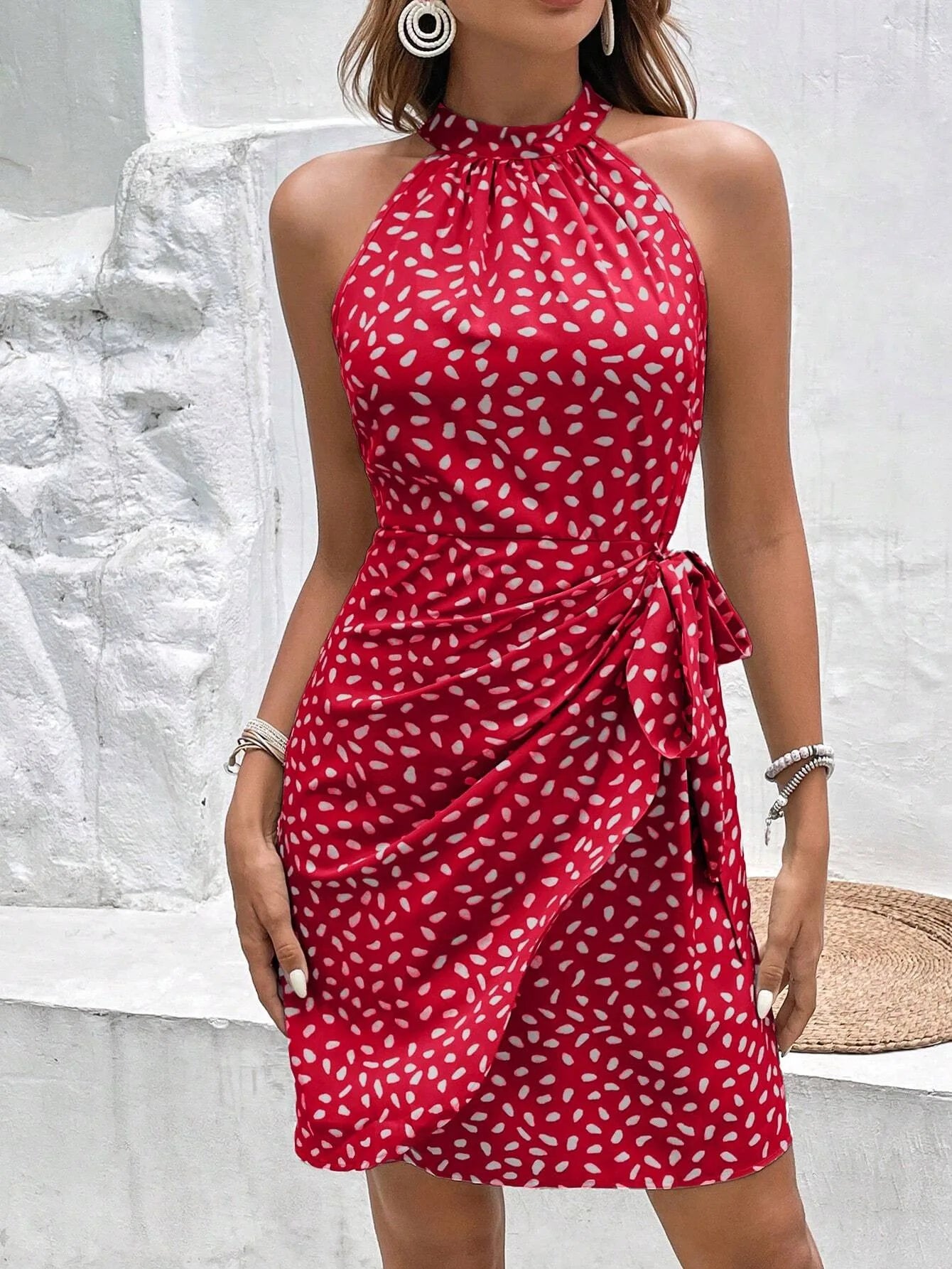 Robe "Tropical Gala" – Dos Nu & Imprimés