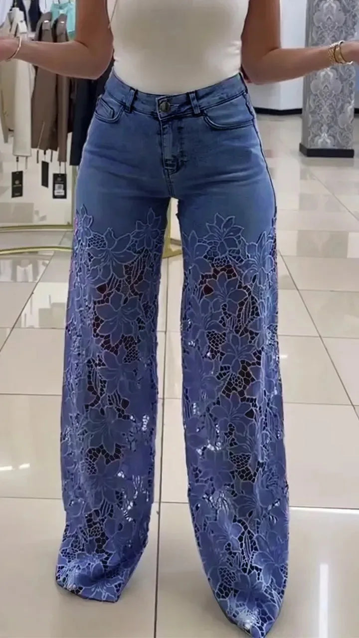 Jean Boho Dentelle