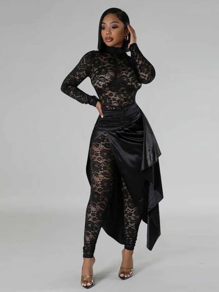Combi-Pantalon Glamour Noir