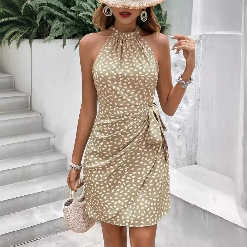 Robe "Tropical Gala" – Dos Nu & Imprimés