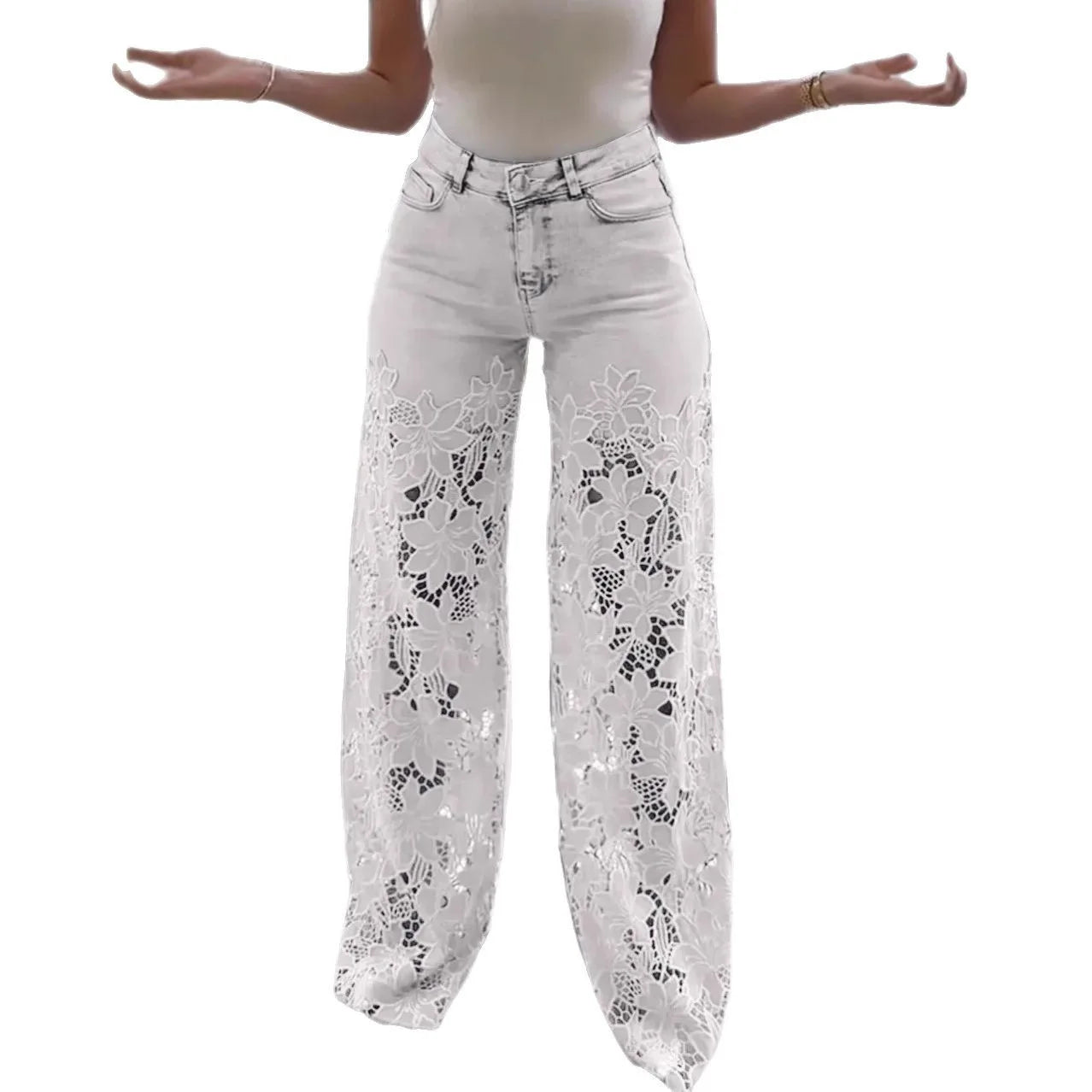 Jean Boho Dentelle