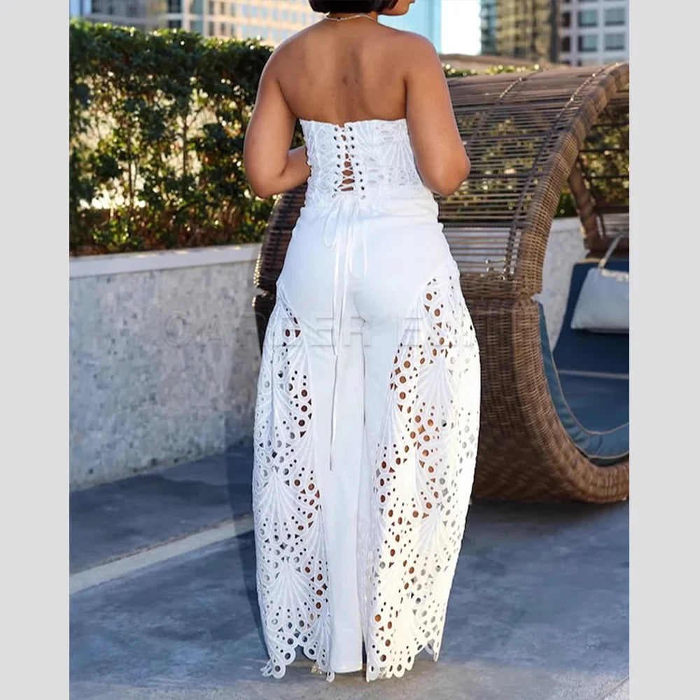 Combi-Pantalon Flora Noir
