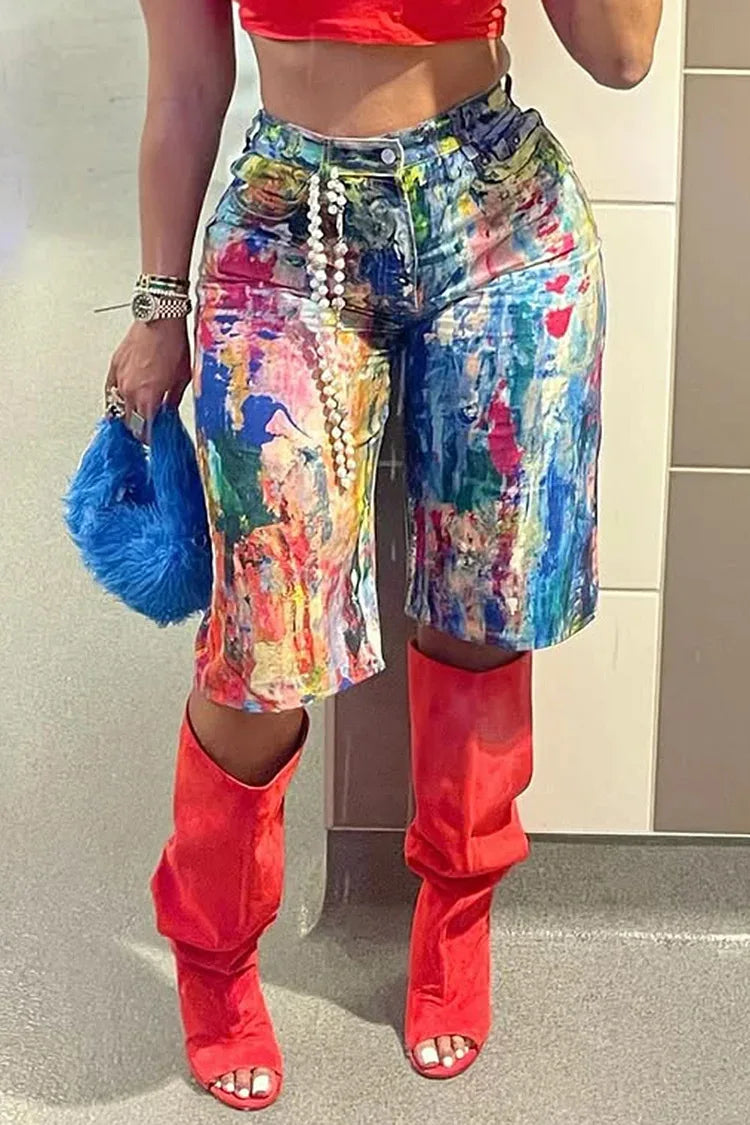 Le Bermuda "Artistique" Multicolor