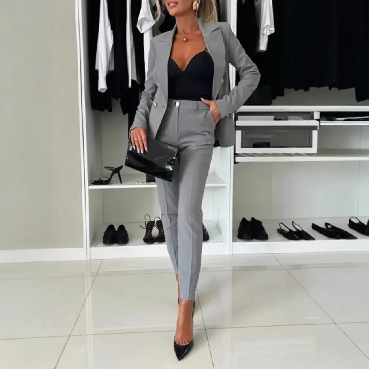 Tailleur Croisé Executive