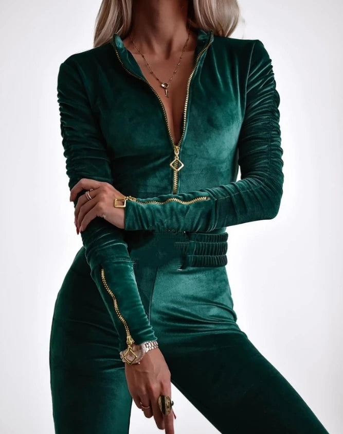 Combi-Pantalon Velvet Green