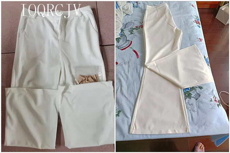 Pantalon Évasé Palazzo Blanc